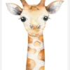 Giraffe Watercolor Canvastavla (30x40 cm)