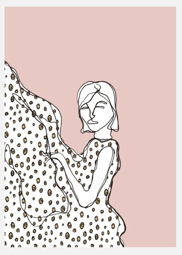 Girl Canvastavla (30x40 cm)