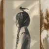 Girl with Bird Poster (21x29.7 cm (A4))