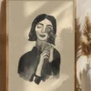 Girl With Flower Poster (21x29.7 cm (A4))