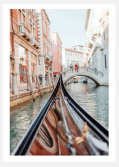 Gondola In Venice Canvastavla (30x40 cm)