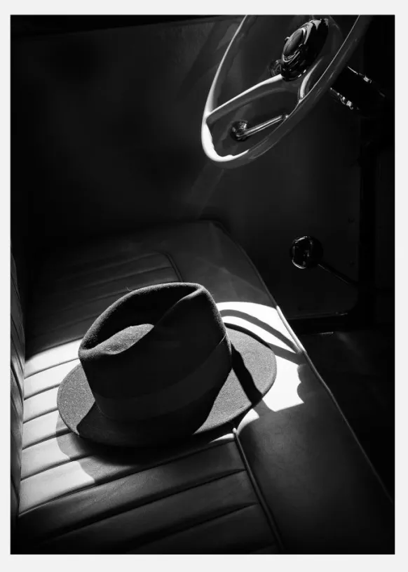 Hat In Car Canvastavla (30x40 cm)