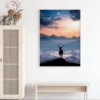 Heavenly Blue Deer Poster (21x29.7 cm (A4))