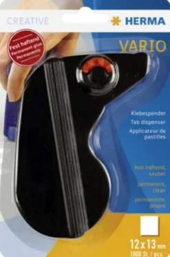 Herma Vario Magic Svart Dubbelhäftande - No 1030