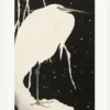 Heron In The Snow Canvastavla (30x40 cm)