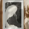 Heron In The Snow Poster (21x29.7 cm (A4))