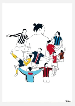 History Of Zlatan Colours Canvastavla (30x40 cm)