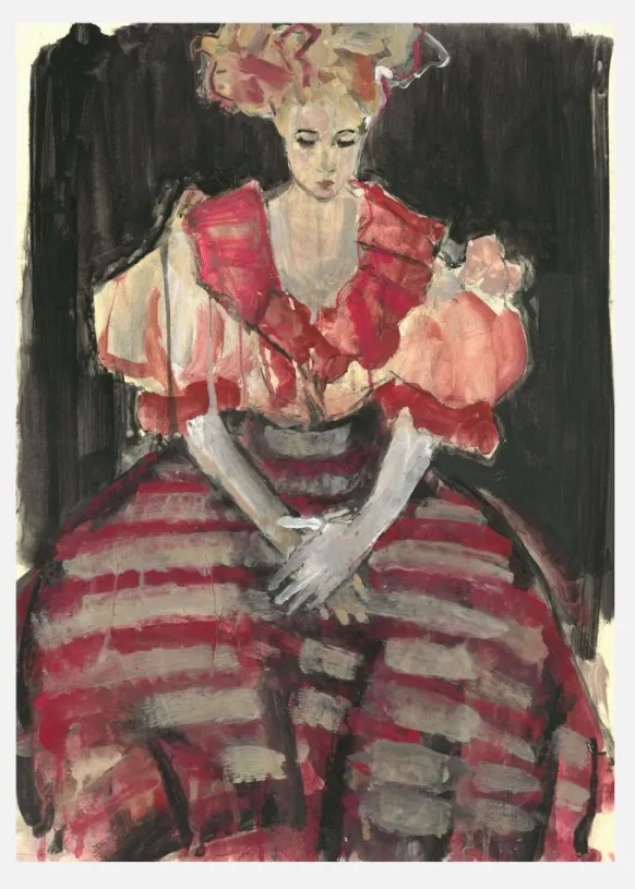 Hommage An Frida Kahlo Xv Canvastavla (30x40 cm)