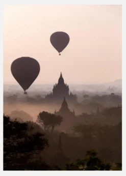 Hot Air Balloons Canvastavla (30x40 cm)