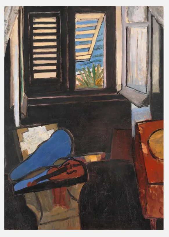 Intacrieur Au Violon - Henri Matisse Canvastavla (30x40 cm)