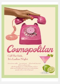 Jlr Cocktails Cosmopolitan Canvastavla (30x40 cm)