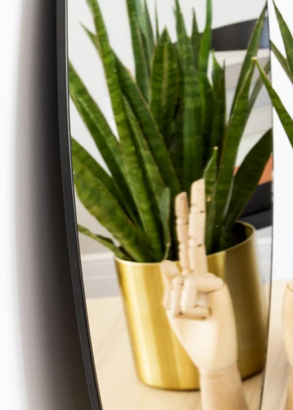 KAILA Round Mirror - Thin Black 70 cm Ø