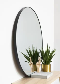 KAILA Rund Spegel Edge Black 110 cm Ø