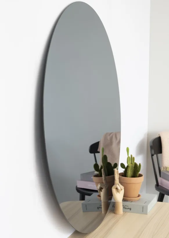KAILA Rund Spegel Smoked Grey 110 cm Ø
