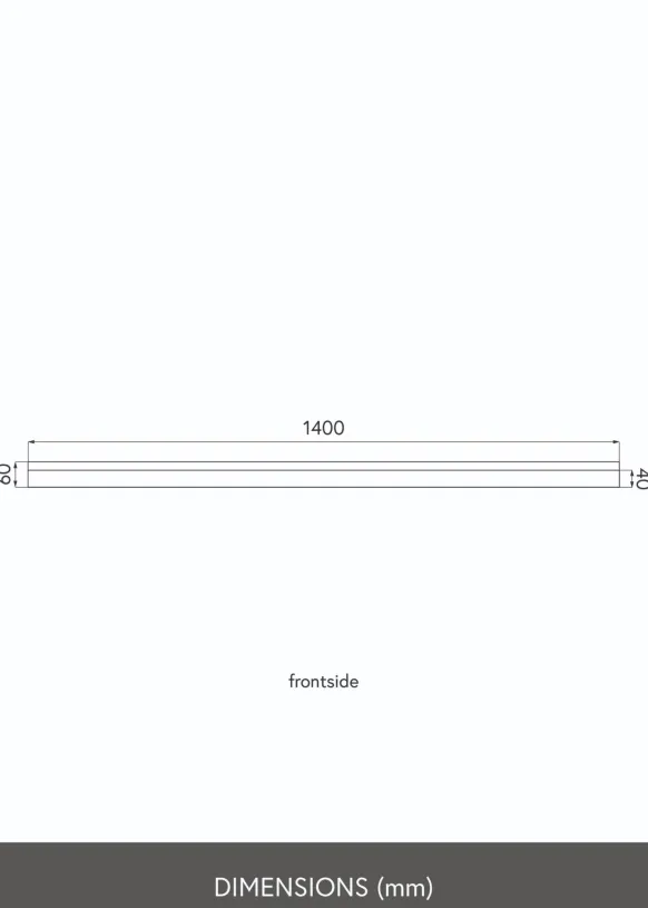 KAILA Tavelhylla Svart 140 cm