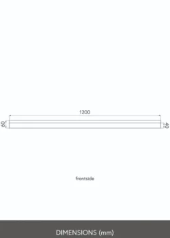 KAILA Tavelhylla Svart 120 cm