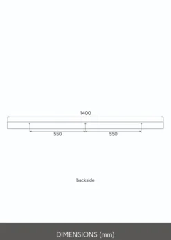 KAILA Tavelhylla Vit 140 cm