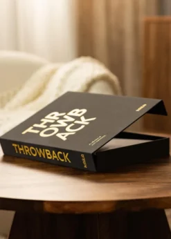 KAILA THROWBACK Black - Coffee Table Photo Album (60 Svarta Sidor / 30 Blad)