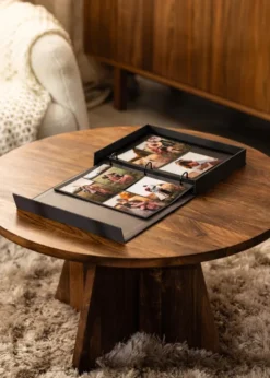 KAILA THROWBACK Black - Coffee Table Photo Album (60 Svarta Sidor / 30 Blad)