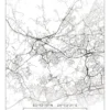 Karta - Espoo - Vit Poster (21x29.7 cm (A4))