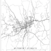 Karta - Mikkeli - Vit Canvastavla (30x40 cm)