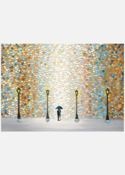 Kiss Under The Golden Rain Canvastavla (30x40 cm)
