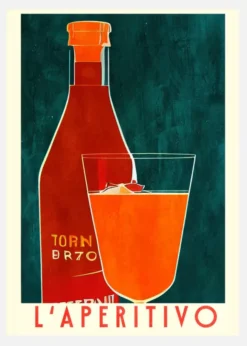 L'aperitivo Canvastavla (30x40 cm)