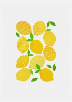 Lemon Crowd Canvastavla (30x40 cm)