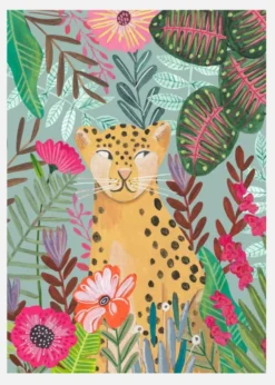 Leopard In The Jungle Canvastavla (30x40 cm)