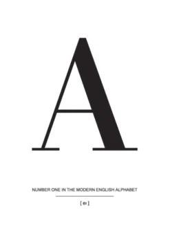 Letter A Poster (21x29.7 cm (A4))