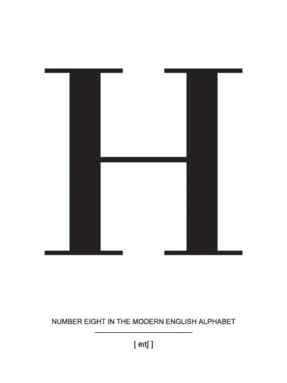 Letter H Poster (21x29.7 cm (A4))