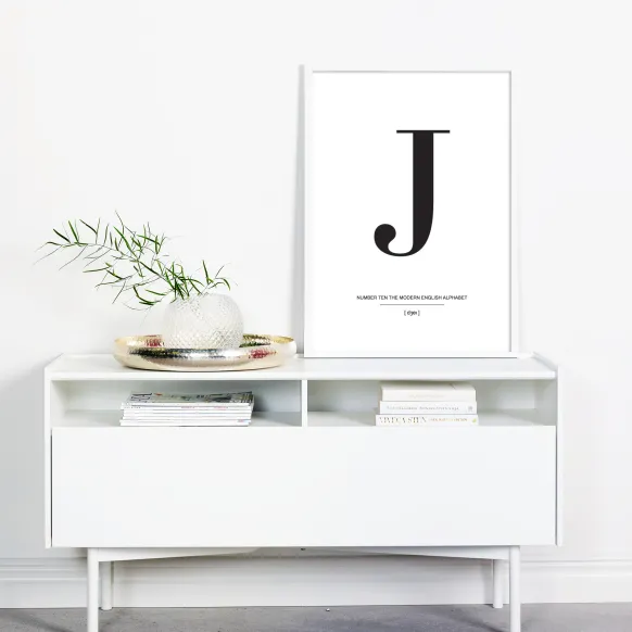 Letter J Poster (21x29.7 cm (A4))