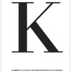 Letter K Canvastavla (30x40 cm)