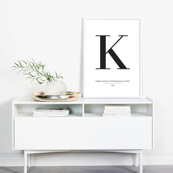Letter K Poster (21x29.7 cm (A4))