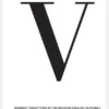 Letter V Canvastavla (30x40 cm)