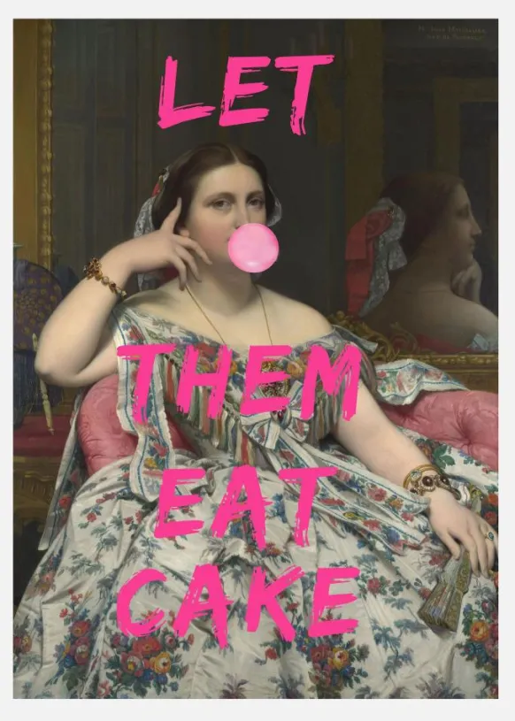 Let Them Eat Cake Canvastavla (30x40 cm)