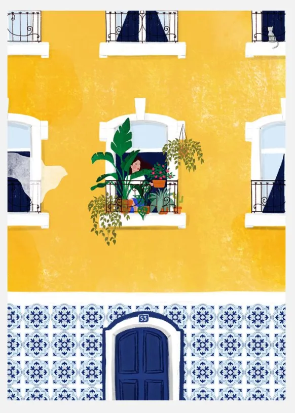 Lisbon Canvastavla (30x40 cm)