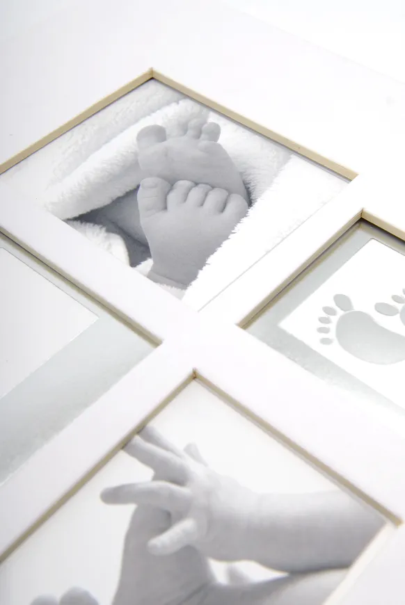 Little Foot Album Gråvit - 28x30,5 cm (60 Vita sidor / 30 blad)