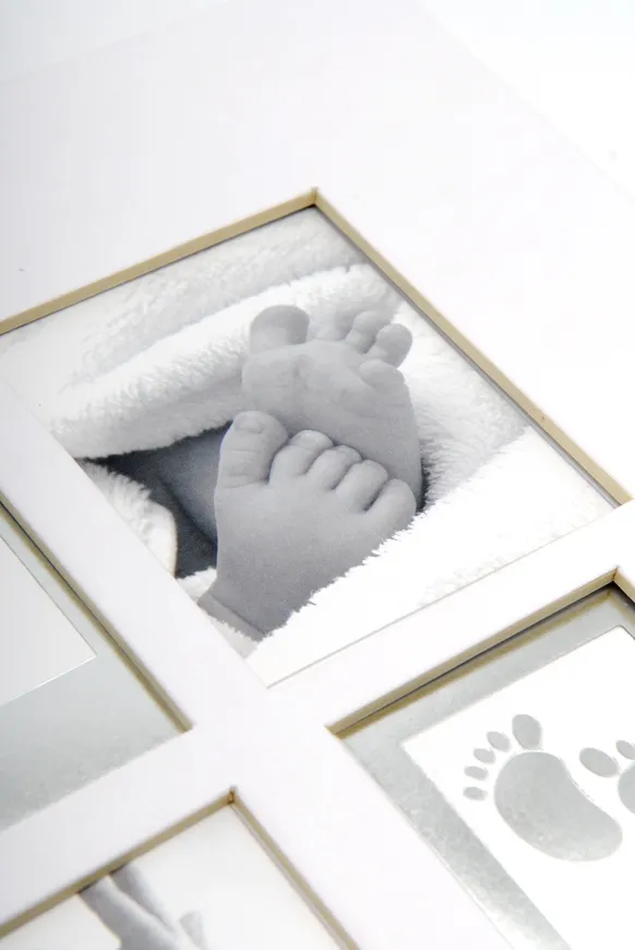 Little Foot Album Gråvit - 28x30,5 cm (60 Vita sidor / 30 blad)