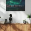 Lofoten Aurora Reflection Poster (21x29.7 cm (A4))
