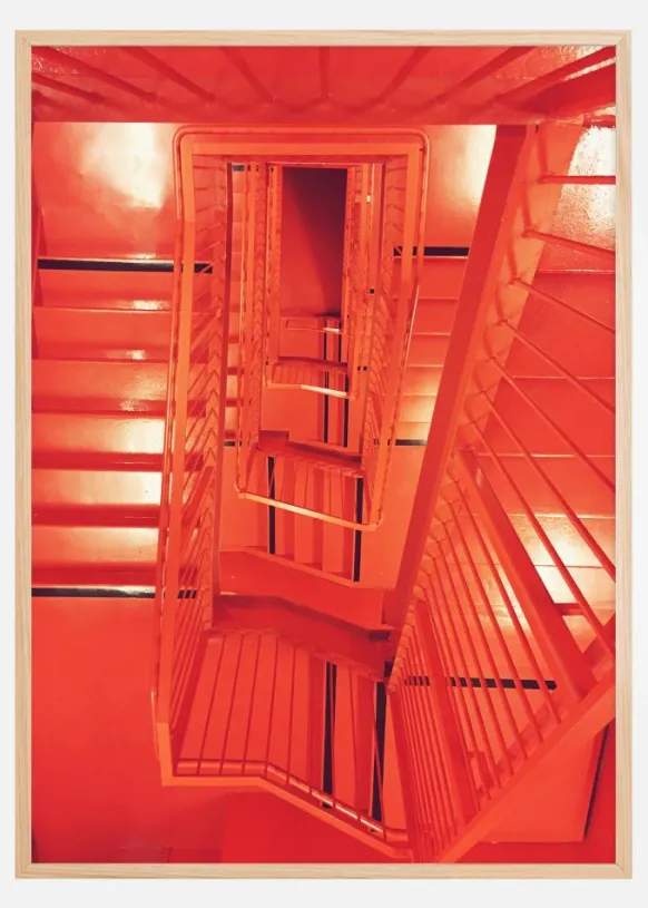Look up the stairs Poster (21x29.7 cm (A4))