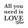 Love and coffee Poster (21x29.7 cm (A4))