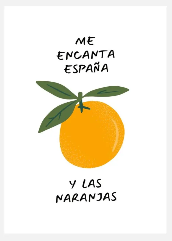 Me Encanta Espana Canvastavla (30x40 cm)