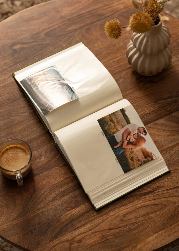 Memories Linen Album Grön - 200 bilder i 10x15 cm