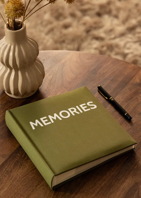 Memories Linen Album Grön - 200 bilder i 10x15 cm