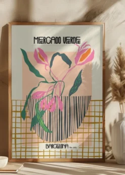 Mercado verde Barcelona Poster (21x29.7 cm (A4))