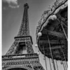 Merry-go-round At The Eiffel Tower Canvastavla (30x40 cm)
