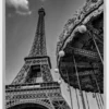 Merry-Go-Round at the Eiffel Tower Poster (21x29.7 cm (A4))