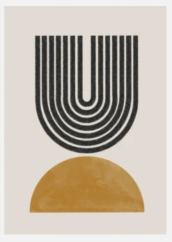 Mid Century Modern No1 Canvastavla (30x40 cm)