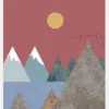Mountain Landscape Canvastavla (30x40 cm)